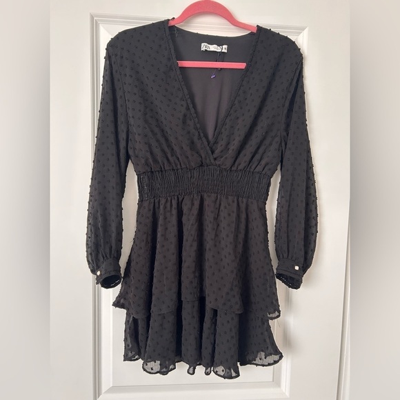 Zara Short Little Black Dress - Picture 5 of 9